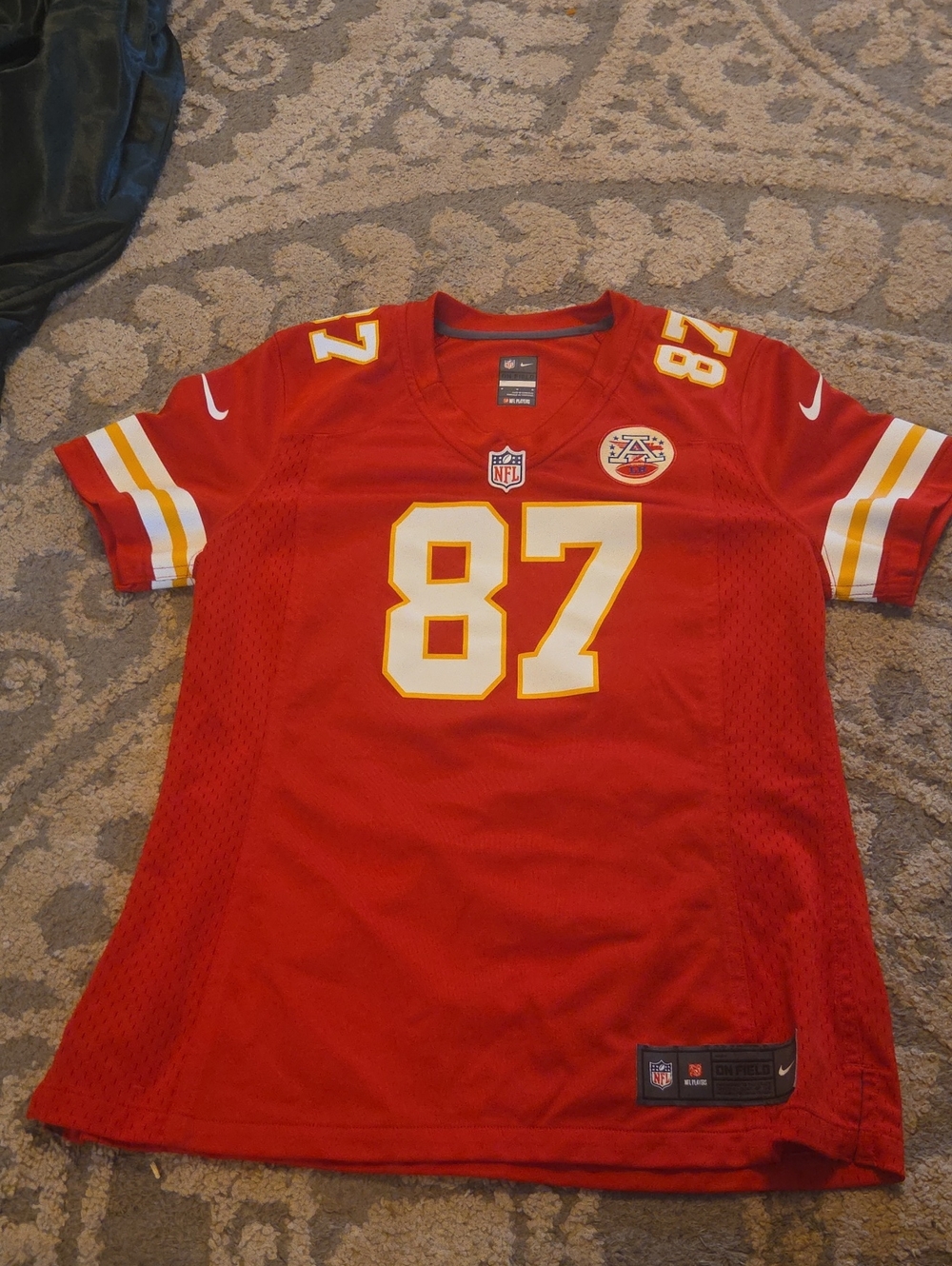 Nike Womens Red Kansas City Chiefs #87 Football Jersey